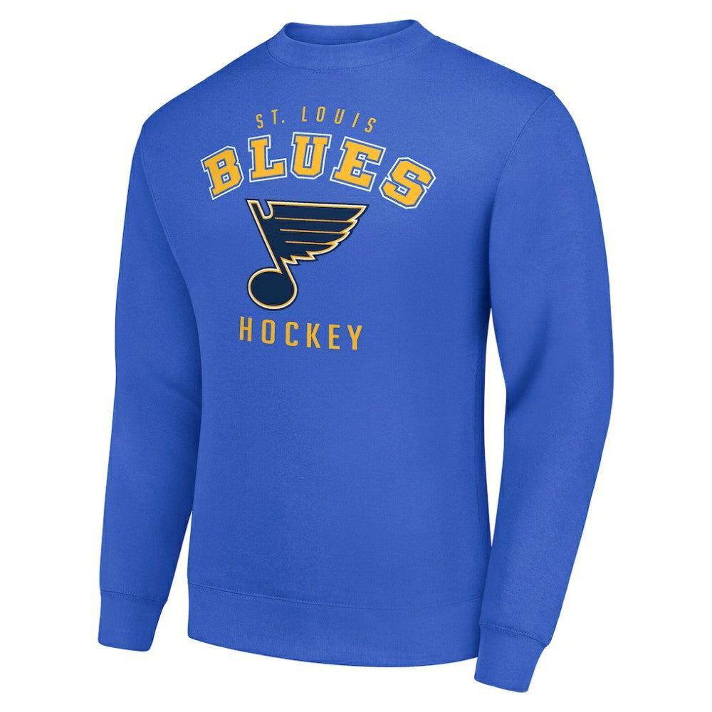 St. Louis Blues Men's Starter Team Logo Fleece Pullover Sweatshirt - Blue - NHL 202601591