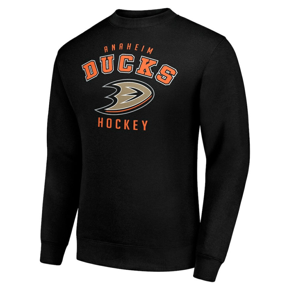 Anaheim Ducks Men's Starter Team Logo Fleece Pullover Sweatshirt - Black - NHL 202601594