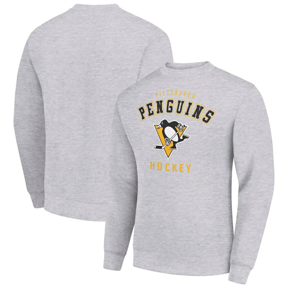 Pittsburgh Penguins Men's Starter Team Logo Fleece Pullover Sweatshirt - Heather Gray - NHL 202601595