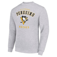 Pittsburgh Penguins Men's Starter Team Logo Fleece Pullover Sweatshirt - Heather Gray - NHL 202601595