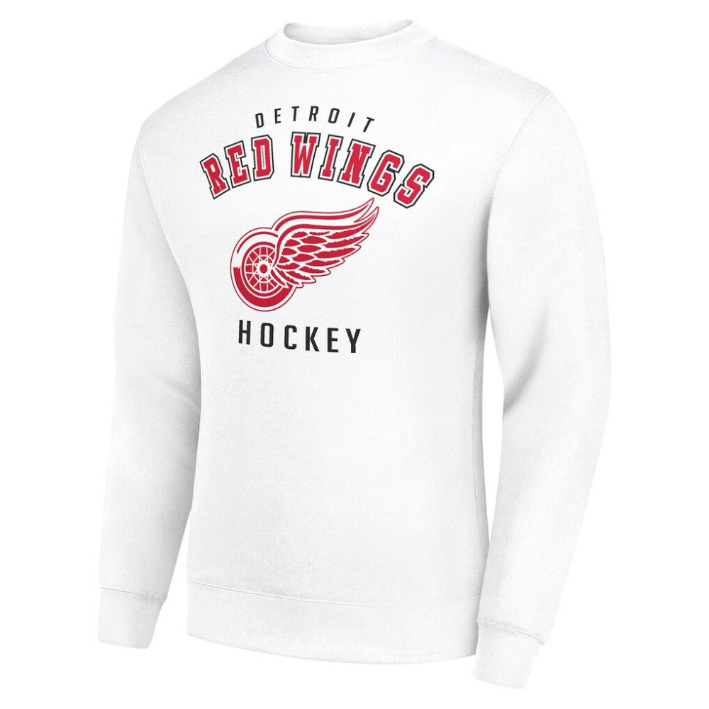 Detroit Red Wings Men's Starter Team Logo Fleece Pullover Sweatshirt - White - NHL 202601603