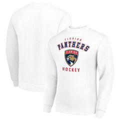 Florida Panthers Men's Starter Team Logo Fleece Pullover Sweatshirt - White - NHL 202601605