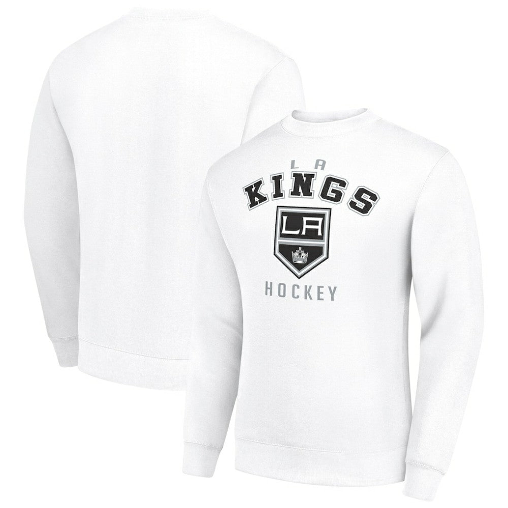 Los Angeles Kings Men's Starter Team Logo Fleece Pullover Sweatshirt - White - NHL 202601606