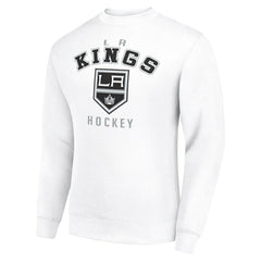 Los Angeles Kings Men's Starter Team Logo Fleece Pullover Sweatshirt - White - NHL 202601606