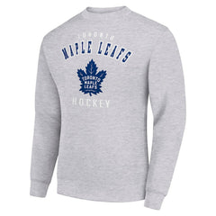 Toronto Maple Leafs Men's Starter Team Logo Fleece Pullover Sweatshirt - Heather Gray - NHL 202601609