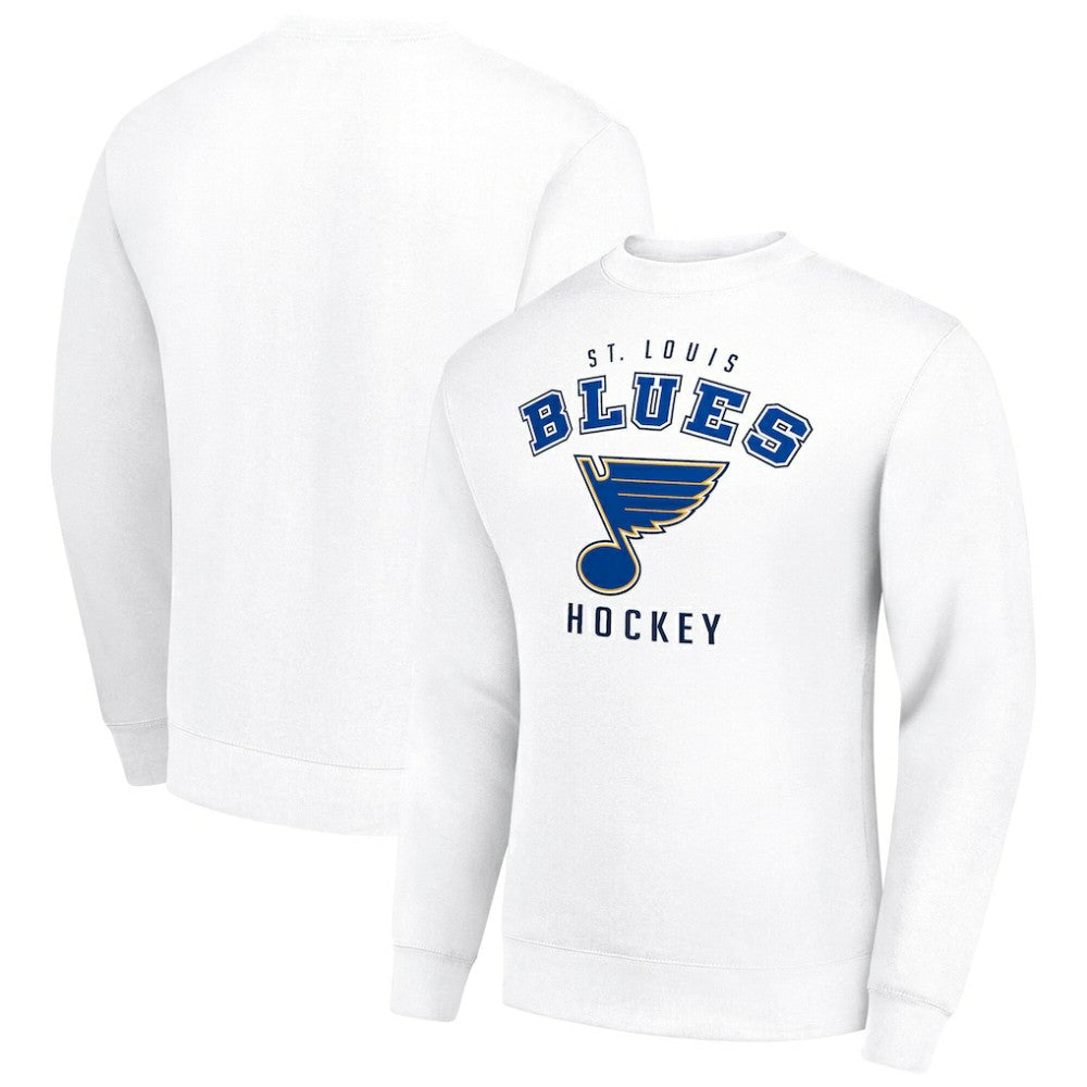 St. Louis Blues Men's Starter Team Logo Fleece Pullover Sweatshirt - White - NHL 202601614