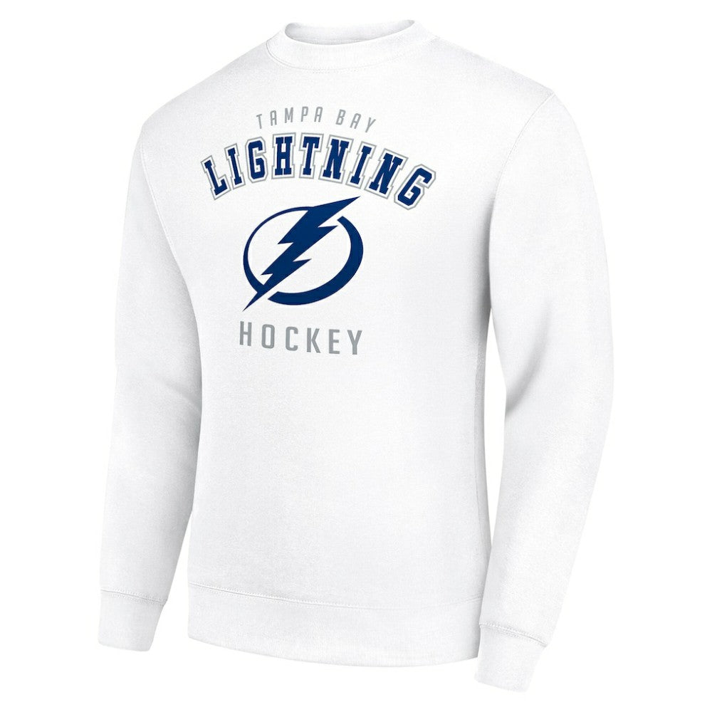 Tampa Bay Lightning Men's Starter Team Logo Fleece Pullover Sweatshirt - White - NHL 202601616