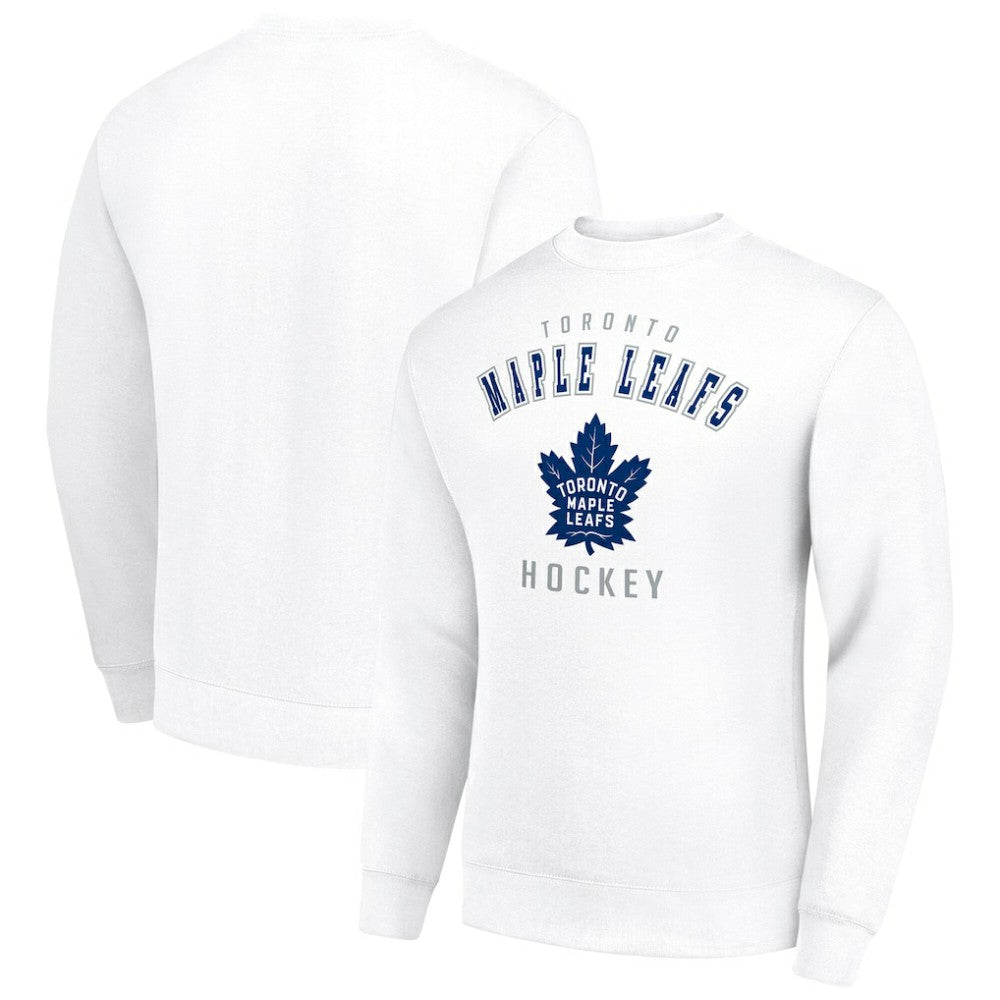 Toronto Maple Leafs Men's Starter Team Logo Fleece Pullover Sweatshirt - White - NHL 202601617