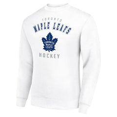 Toronto Maple Leafs Men's Starter Team Logo Fleece Pullover Sweatshirt - White - NHL 202601617