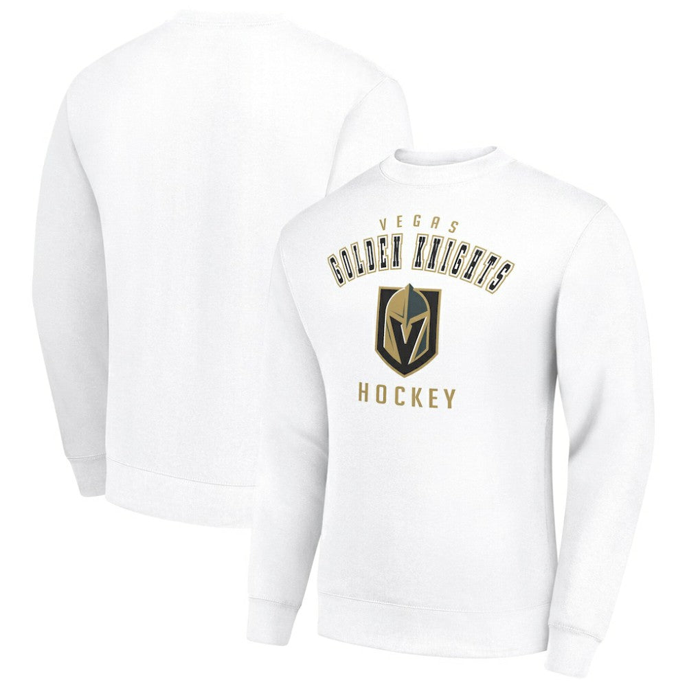 Vegas Golden Knights Men's Starter Team Logo Fleece Pullover Sweatshirt - White - NHL 202601622