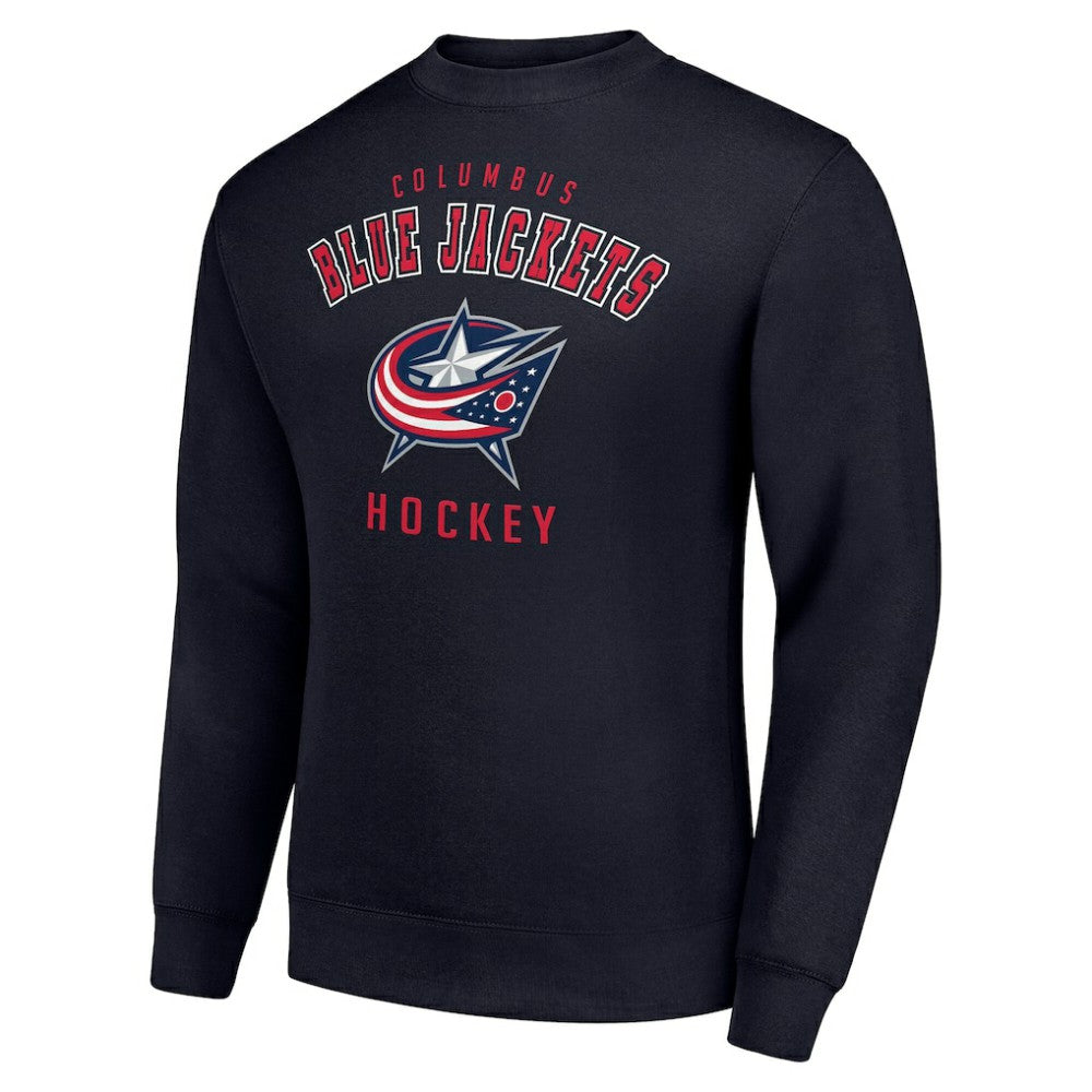 Columbus Blue Jackets Men's Starter Team Logo Fleece Pullover Sweatshirt - Navy - NHL 202601624