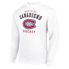 Montreal Canadiens Men's Starter Team Logo Fleece Pullover Sweatshirt - White - NHL 202601627