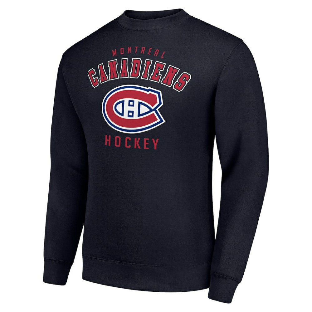 Montreal Canadiens Men's Starter Team Logo Fleece Pullover Sweatshirt - Navy - NHL 202601629