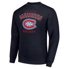 Montreal Canadiens Men's Starter Team Logo Fleece Pullover Sweatshirt - Navy - NHL 202601629