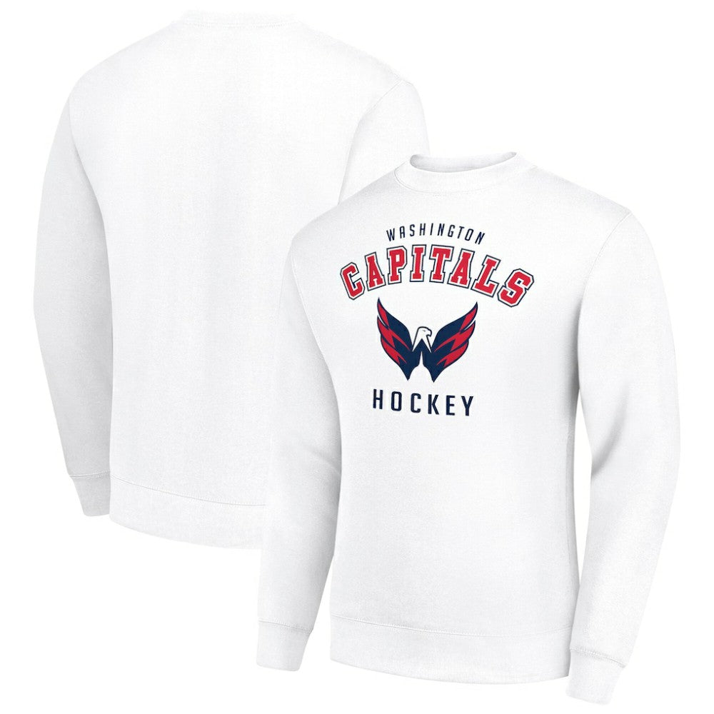 Washington Capitals Men's Starter Team Logo Fleece Pullover Sweatshirt - White - NHL 202601633