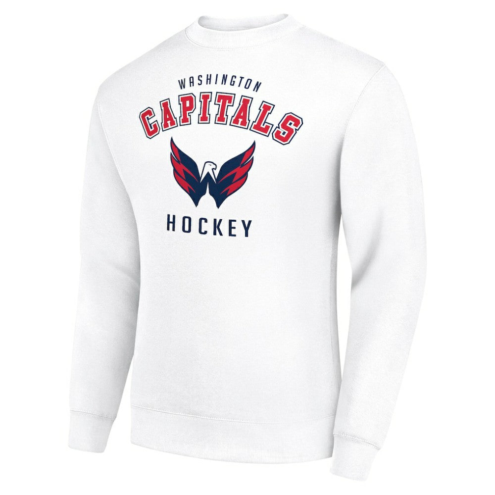 Washington Capitals Men's Starter Team Logo Fleece Pullover Sweatshirt - White - NHL 202601633