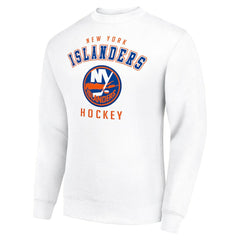 New York Islanders Men's Starter Team Logo Fleece Pullover Sweatshirt - White - NHL 202601634
