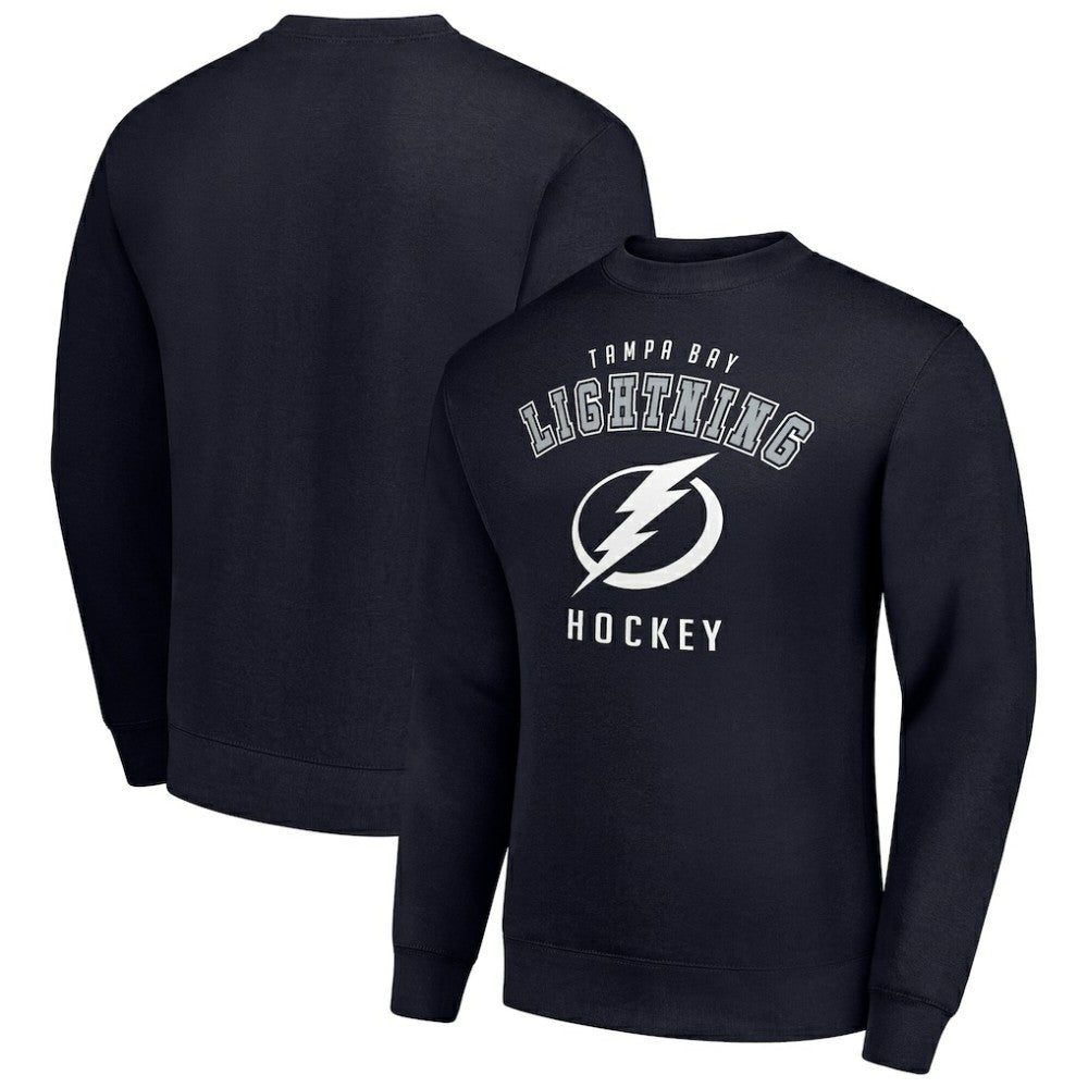 Tampa Bay Lightning Men's Starter Team Logo Fleece Pullover Sweatshirt - Navy - NHL 202601636