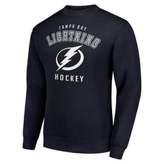 Tampa Bay Lightning Men's Starter Team Logo Fleece Pullover Sweatshirt - Navy - NHL 202601636