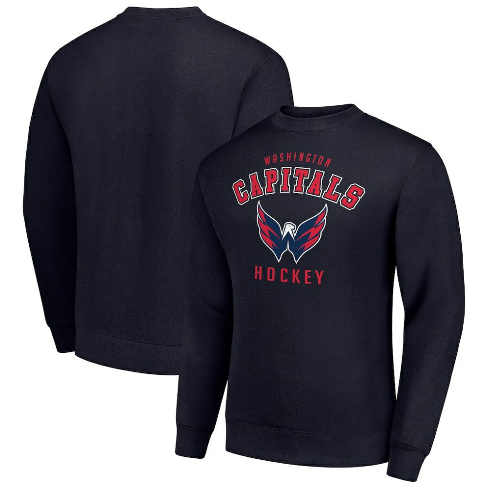 Washington Capitals Men's Starter Team Logo Fleece Pullover Sweatshirt - Navy - NHL 202601640