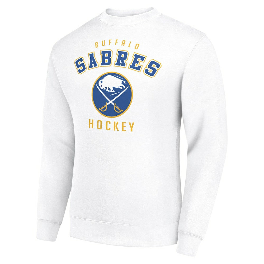 Buffalo Sabres Men's Starter Team Logo Fleece Pullover Sweatshirt - White - NHL 202601641