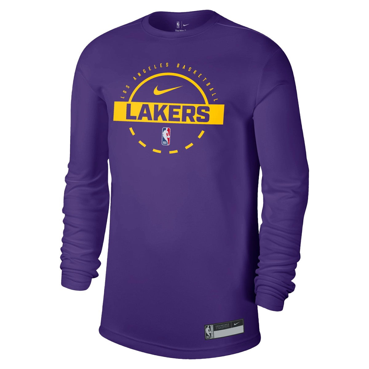 Los Angeles Lakers 2025/26 On-Court Flare Dri-FIT Practice Long Sleeve Tri-Blend T-Shirt Purple | Nike