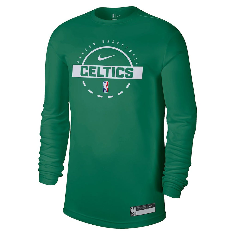 Boston Celtics 2025/26 On-Court Flare Dri-FIT Practice Long Sleeve Tri-Blend T-Shirt Kelly Green | Nike for sale