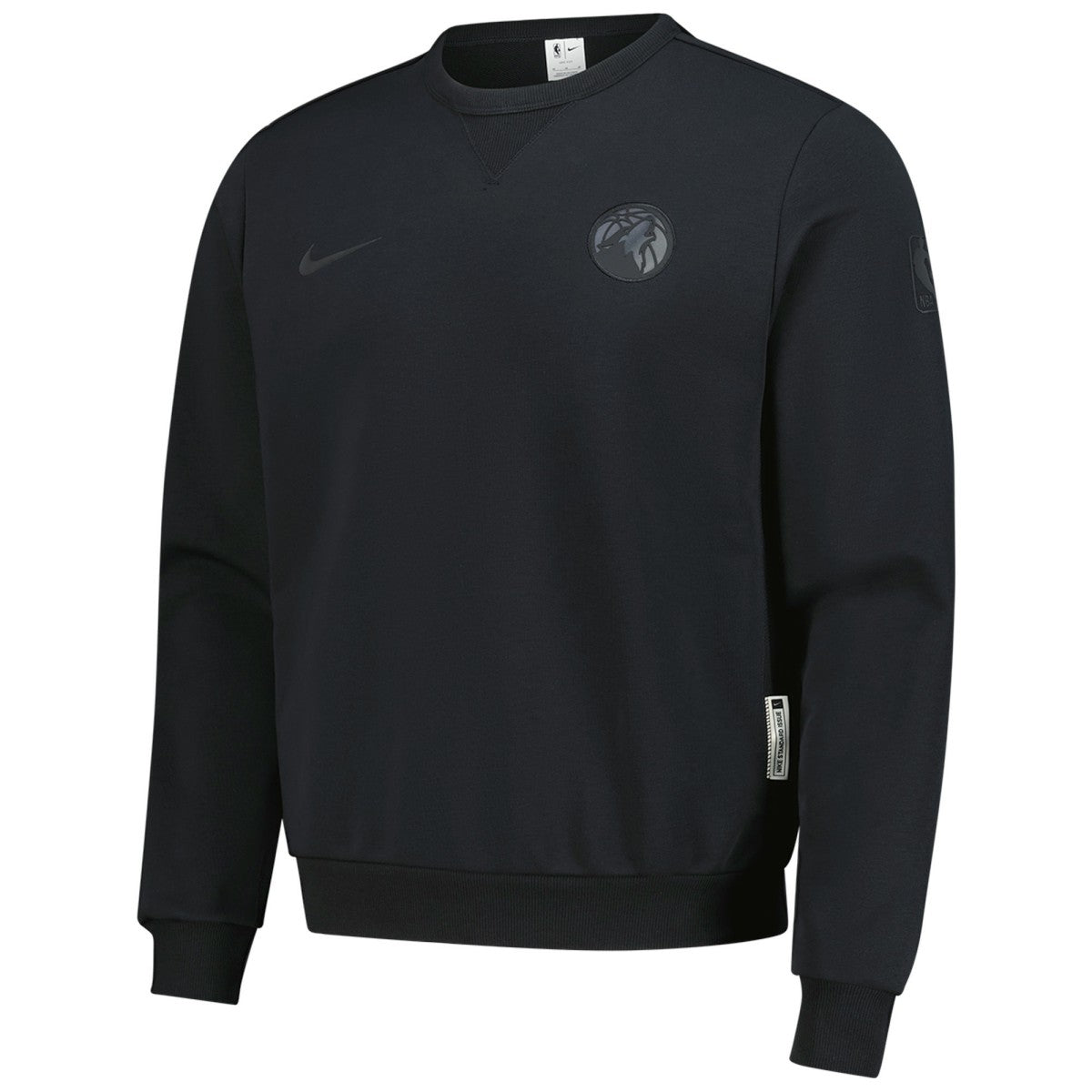 Minnesota Timberwolves Authentic Standard Issue Travel Dri-FIT Sweatshirt Black | Nike for sale