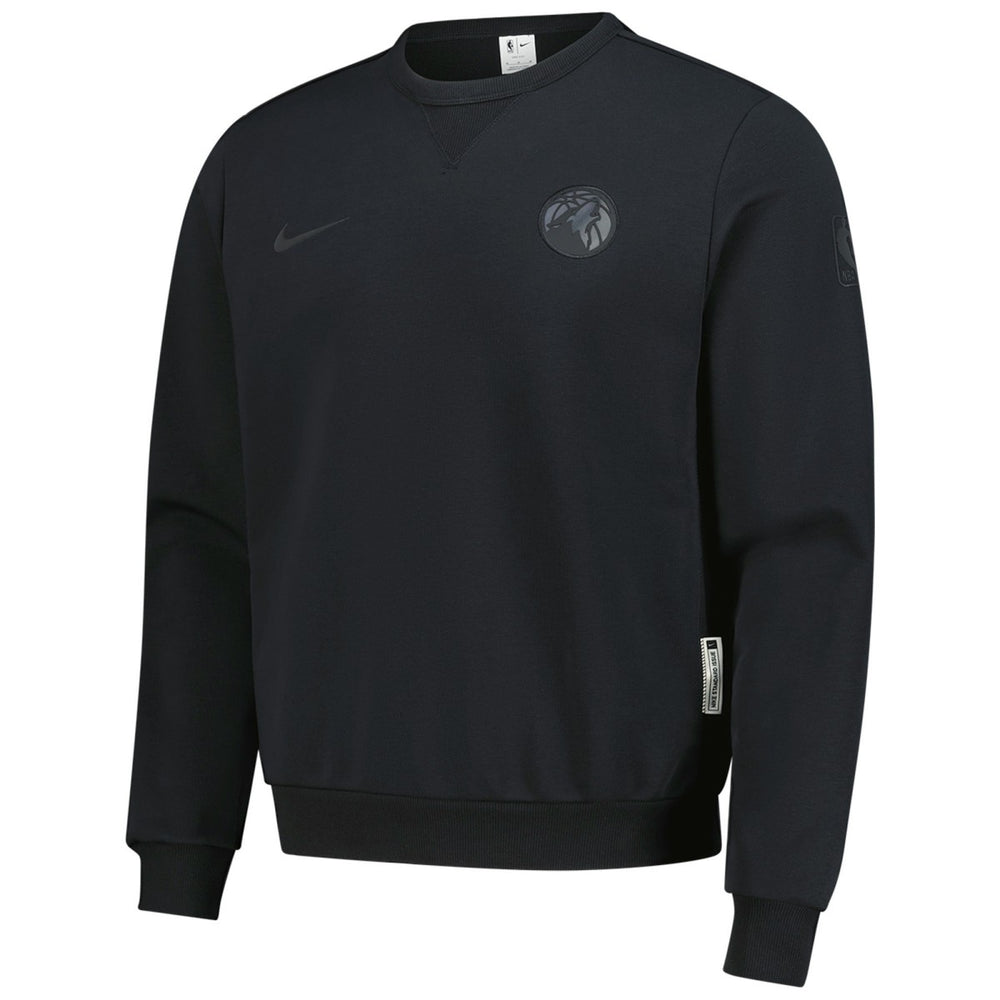 Minnesota Timberwolves Authentic Standard Issue Travel Dri-FIT Sweatshirt Black | Nike for sale