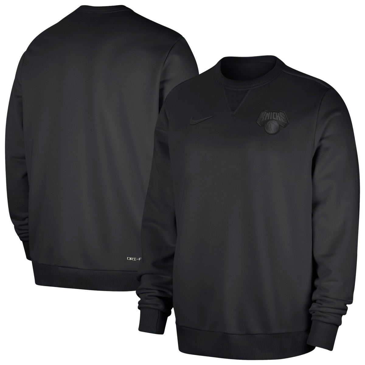 New York Knicks Authentic Standard Issue Travel Dri-FIT Sweatshirt Black | Nike for sale