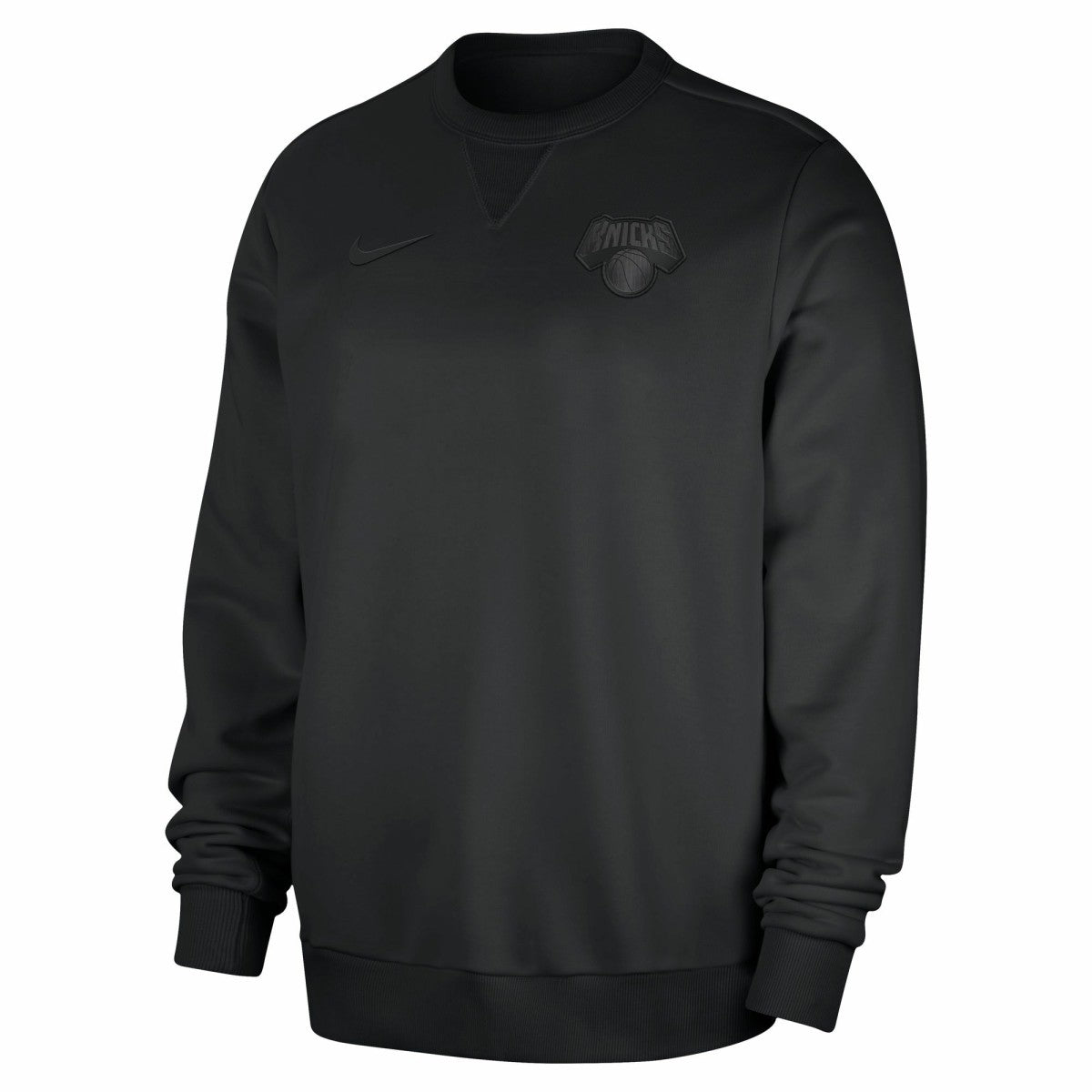 New York Knicks Authentic Standard Issue Travel Dri-FIT Sweatshirt Black | Nike for sale