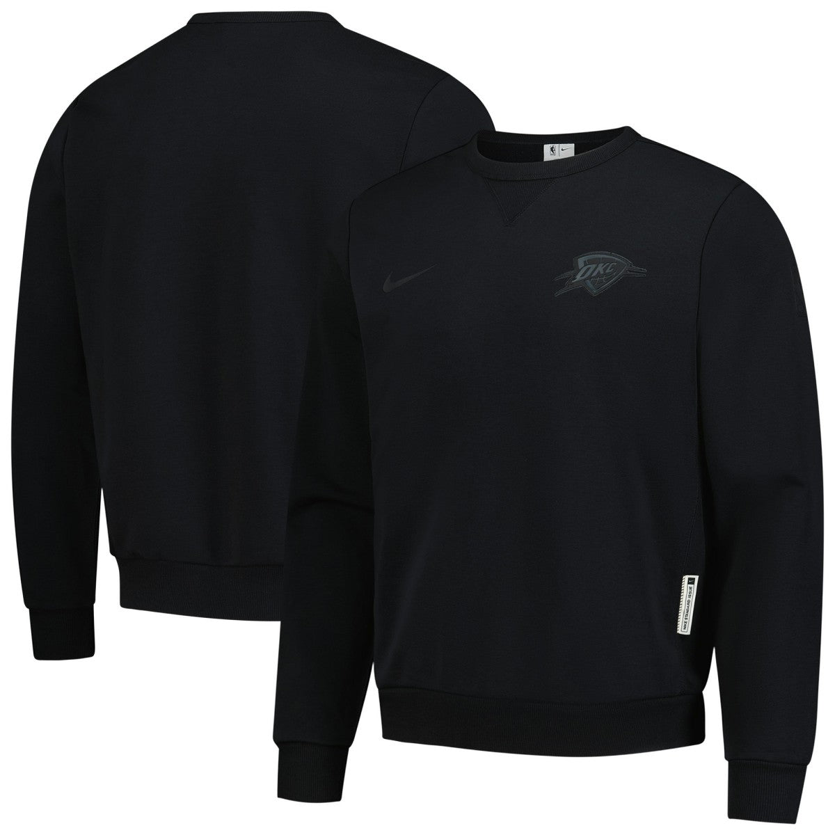 Oklahoma City Thunder Authentic Standard Issue Travel Dri-FIT Sweatshirt Black | Nike