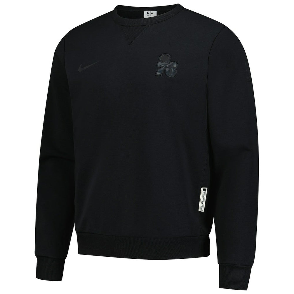 Philadelphia 76ers Authentic Standard Issue Travel Dri-FIT Sweatshirt Black | Nike Lifestyle
