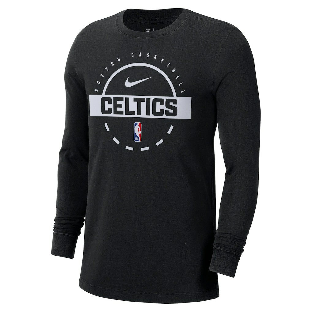 Boston Celtics Authentic Long Sleeve Practice T-Shirt Black | Nike outlet