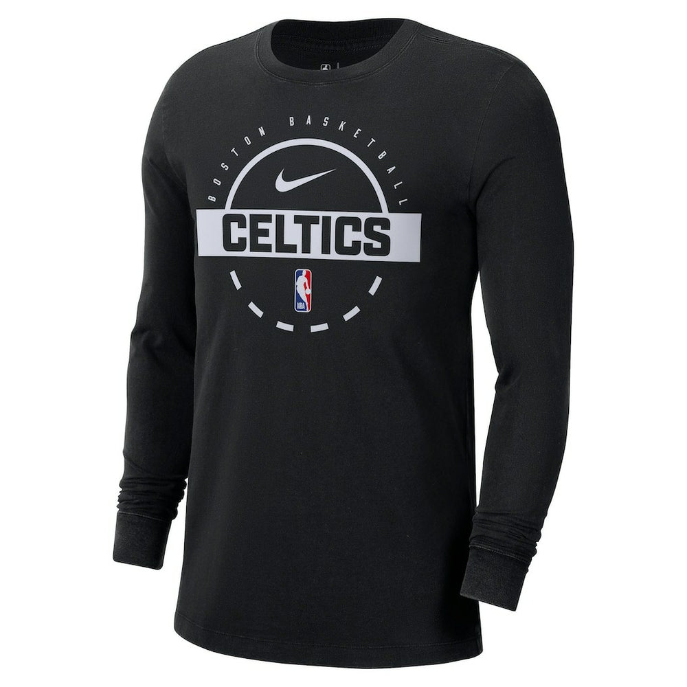 Boston Celtics Authentic Long Sleeve Practice T-Shirt Black | Nike outlet