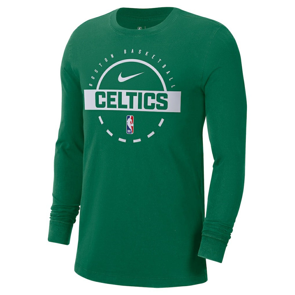 Boston Celtics Authentic Long Sleeve Practice T-Shirt Kelly Green | Nike outlet