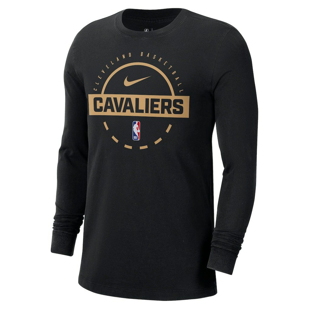 Cleveland Cavaliers Authentic Long Sleeve Practice T-Shirt for sale Black | Nike Lifestyle