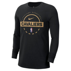 Cleveland Cavaliers Authentic Long Sleeve Practice T-Shirt for sale Black | Nike Lifestyle