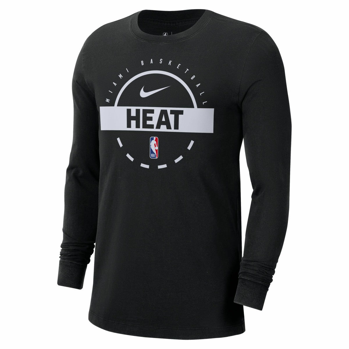 Miami Heat Authentic Long Sleeve Practice T-Shirt Black | Nike