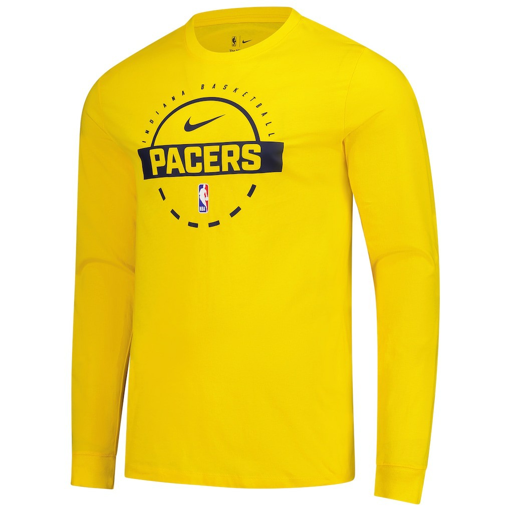 Indiana Pacers Authentic Long Sleeve Practice T-Shirt Gold | Nike