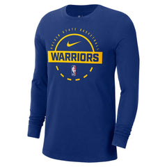Golden State Warriors Authentic Long Sleeve Practice T-Shirt for sale Royal | Nike for sale