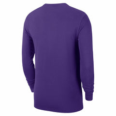 Los Angeles Lakers Authentic Long Sleeve Practice T-Shirt Purple | Nike Near Me