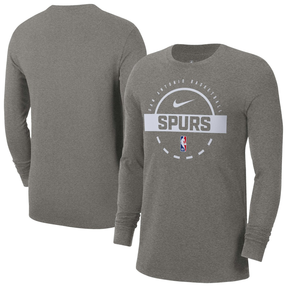 San Antonio Spurs Authentic Long Sleeve Practice T-Shirt Charcoal | Nike for sale