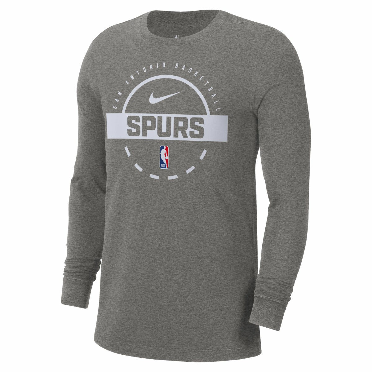 San Antonio Spurs Authentic Long Sleeve Practice T-Shirt Charcoal | Nike for sale