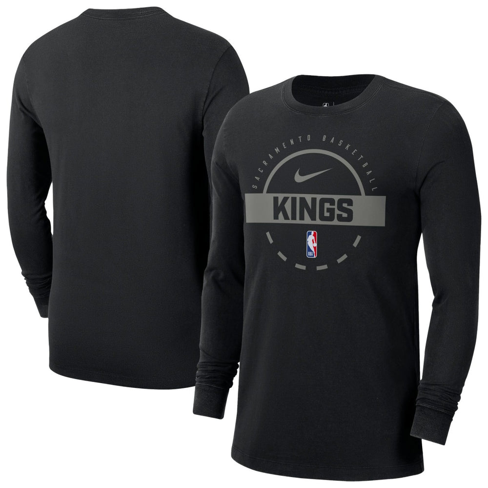 Sacramento Kings Authentic Long Sleeve Practice T-Shirt Black | Nike discount