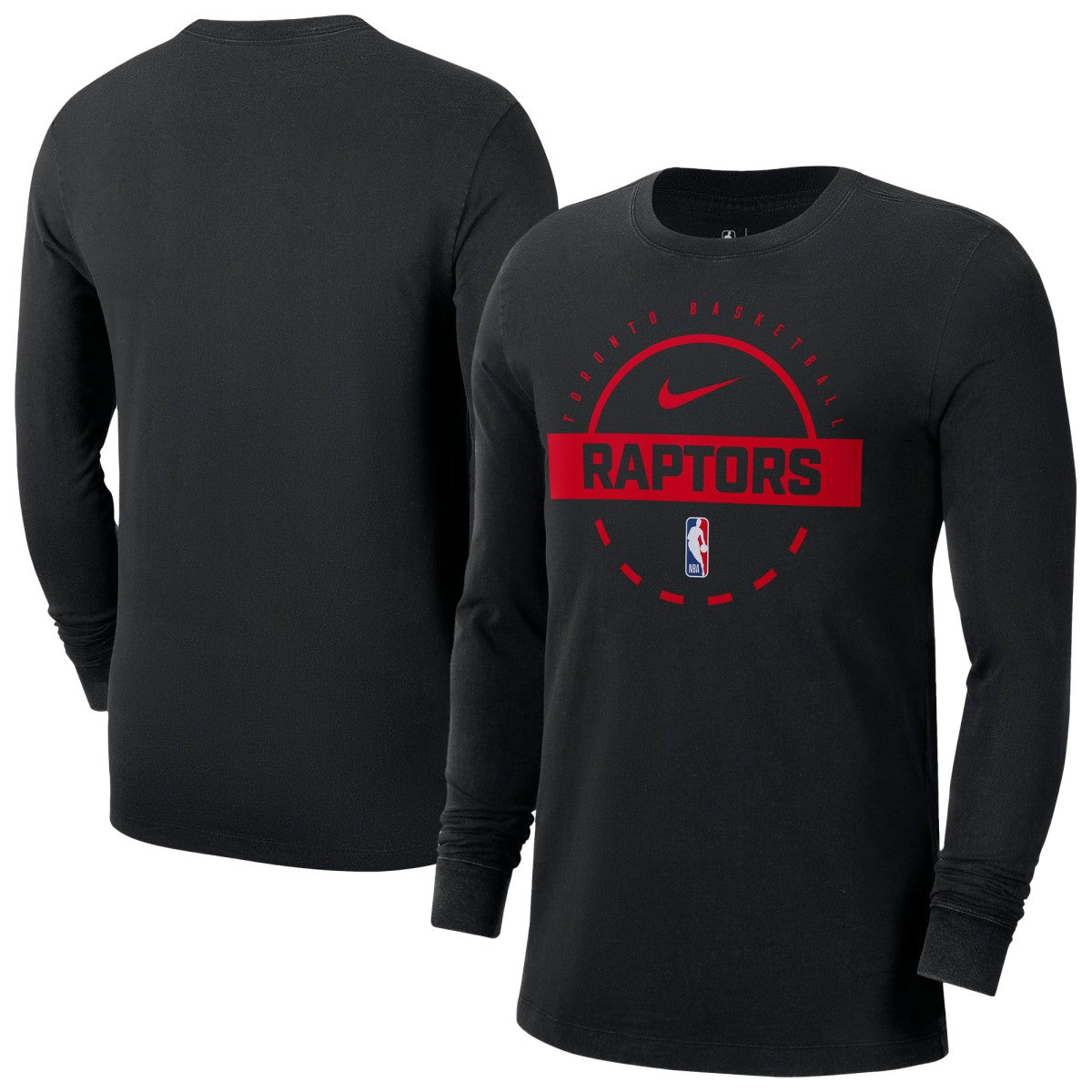 Toronto Raptors Authentic Long Sleeve Practice T-Shirt Black | Nike Lifestyle