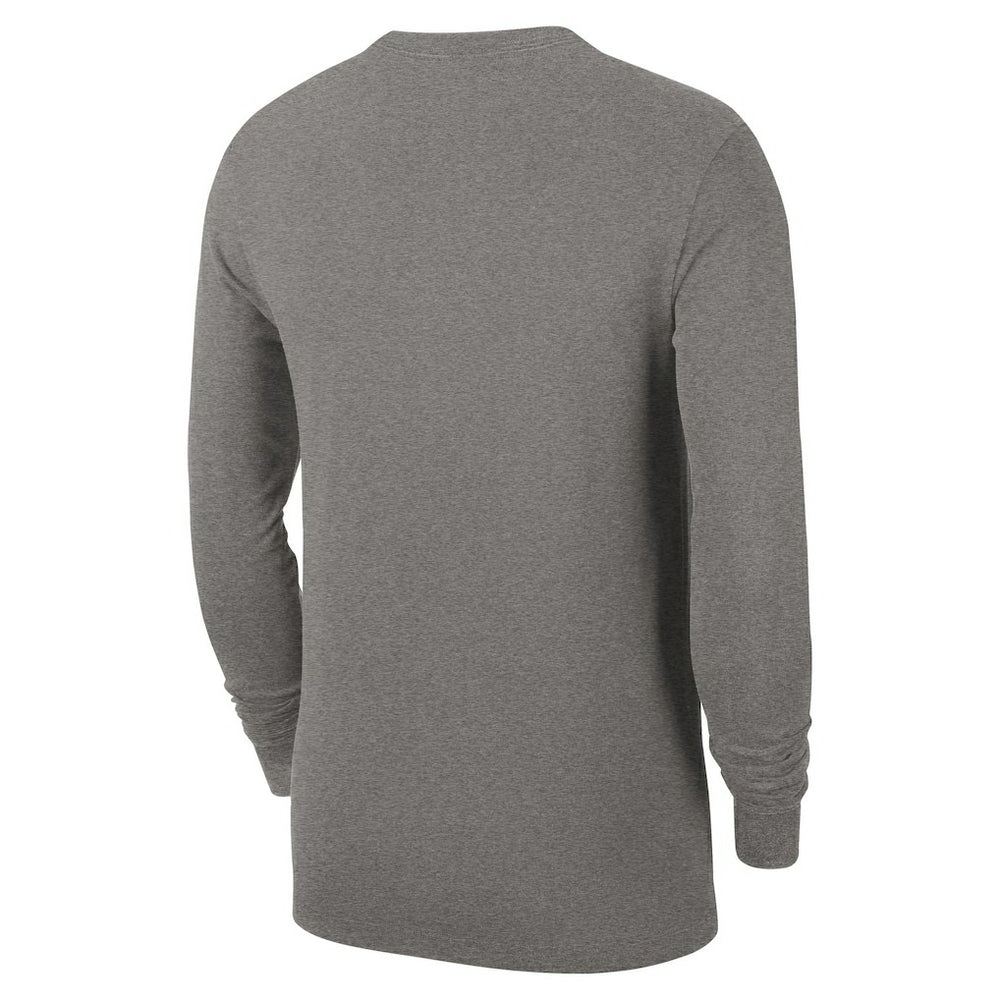Philadelphia 76ers Authentic Long Sleeve Practice T-Shirt Charcoal | Nike Lifestyle