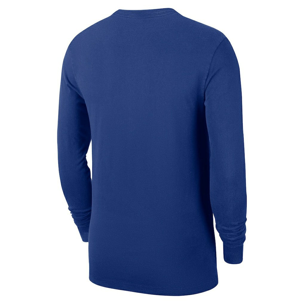 New York Knicks Authentic Long Sleeve Practice T-Shirt Blue | Nike discount
