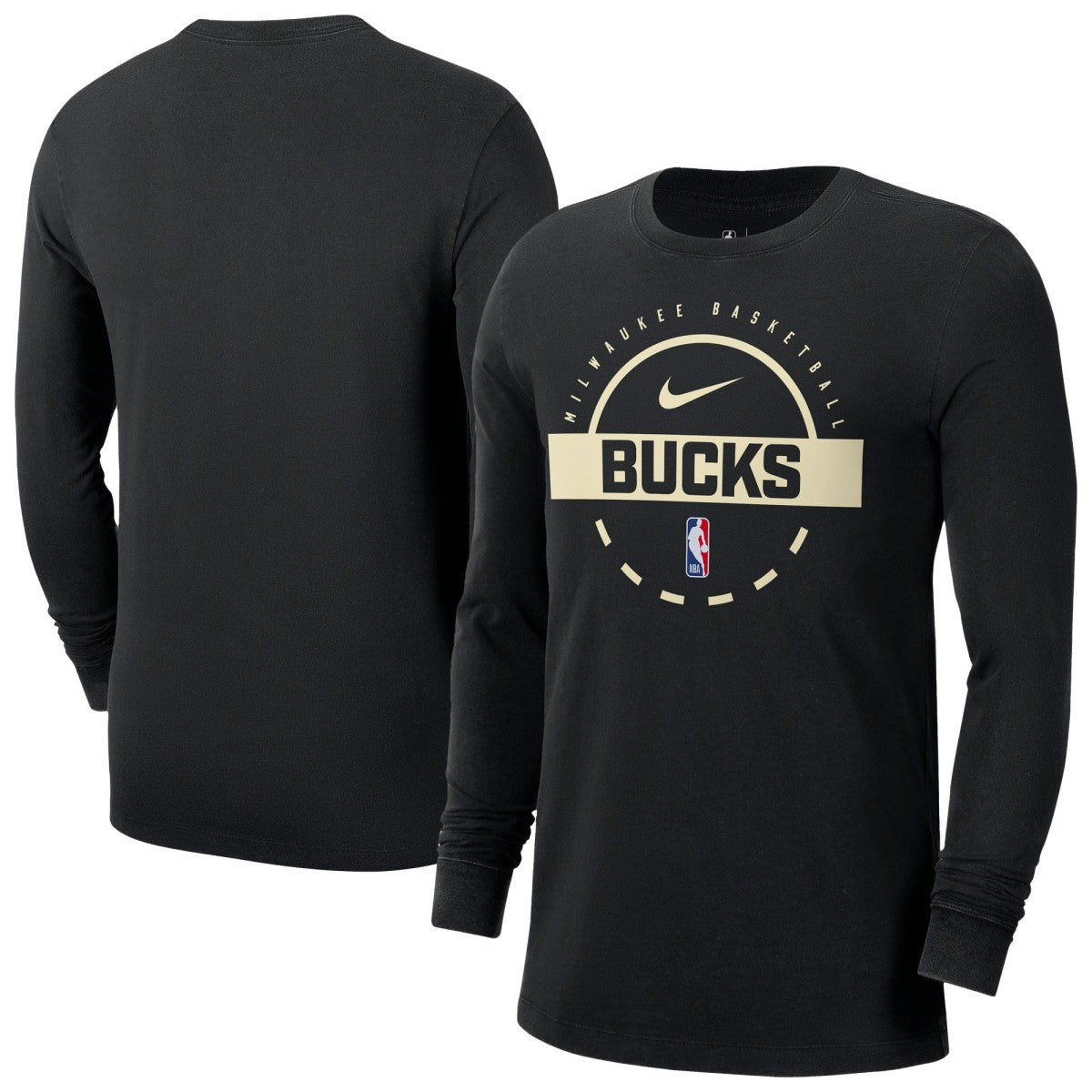 Milwaukee Bucks Authentic Long Sleeve Practice T-Shirt Black | Nike online