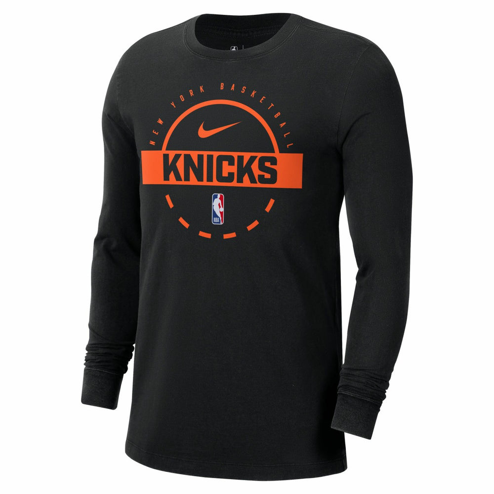 New York Knicks Authentic Long Sleeve Practice T-Shirt Black | Nike online